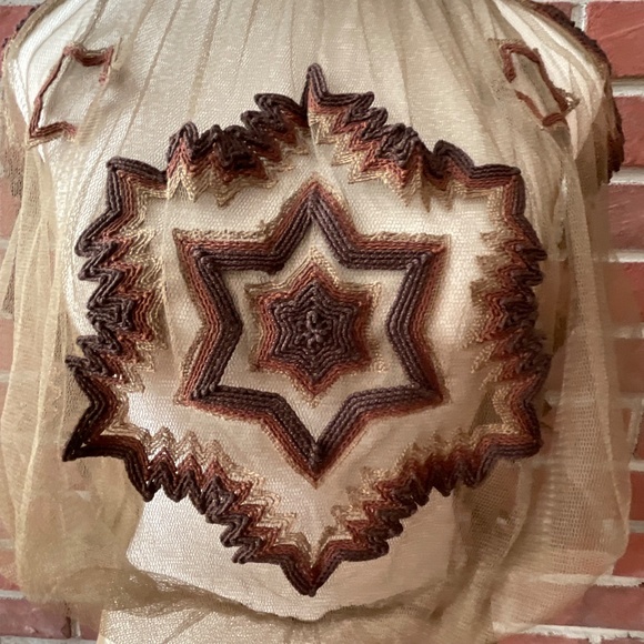 Jean Paul Gaultier Mesh Embroidered Top Made in Italy - Picture 2 of 14